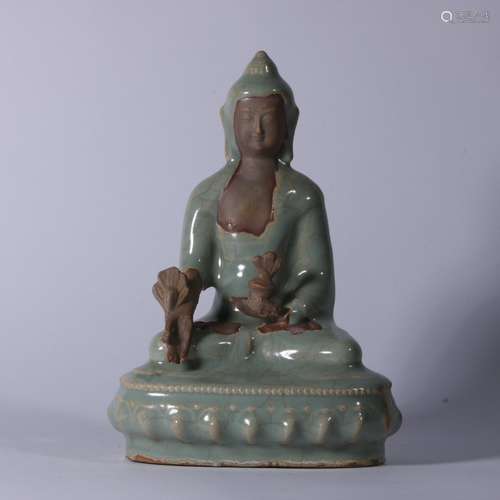 Longquan Kiln Porcelain Buddha Statue ,China