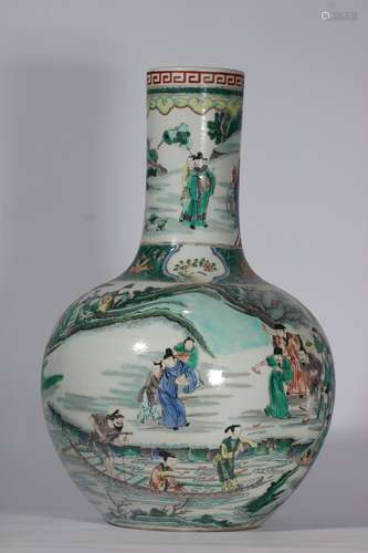 Verte Rose Porcelain Bottle ,China