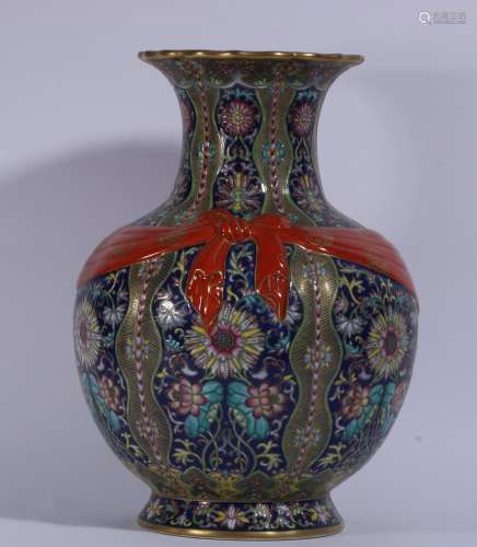 Enamel Porcelain Bottle With Pattern Of Flower ,China