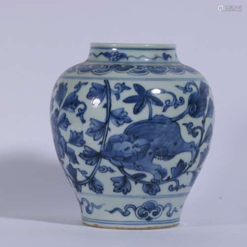 Blue And White Porcelain Jar ,China