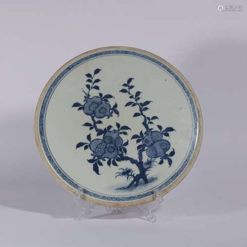 Blue And White Porcelain Plate ,China