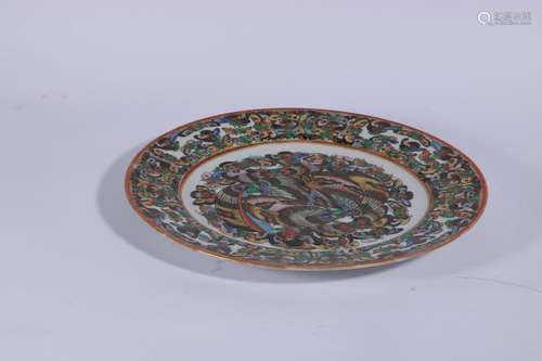 Guang Color Porcelain Plate ,China