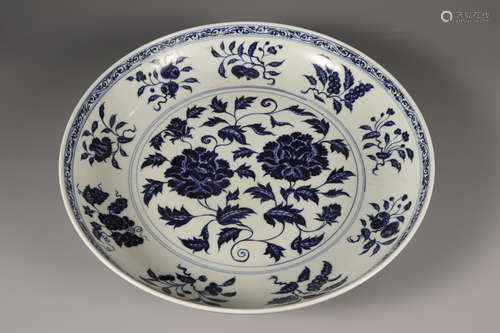 Blue And White Porcelain Plate ,China