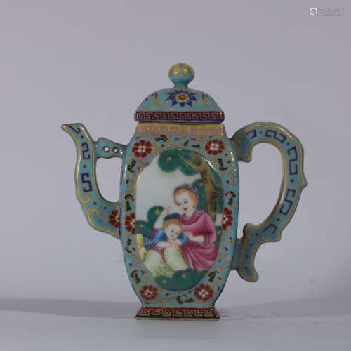 Enamel Porcelain Teapot ,China