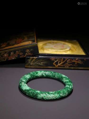 Gan Qing Hard Jade Bracelet ,China