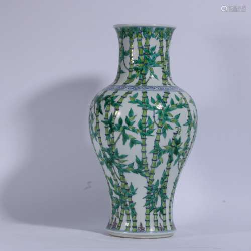 Doucai Porcelain Guanyin Bottle ,China