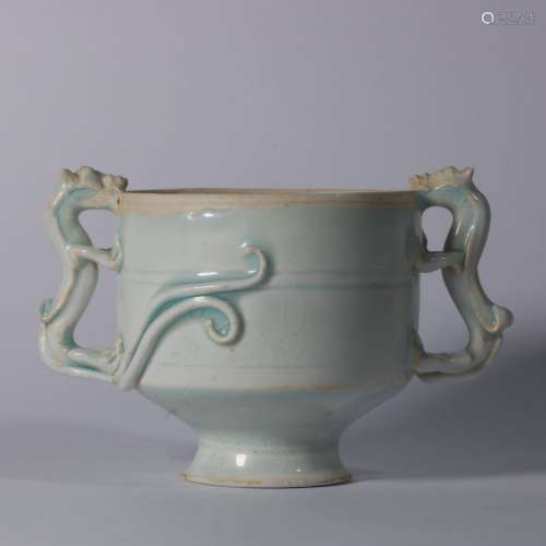 Hutian Kiln Porcelain Dragon Cups ,China