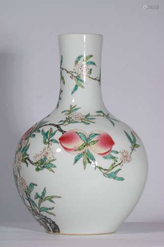 Famille Rose Porcelain  Bottle ,China