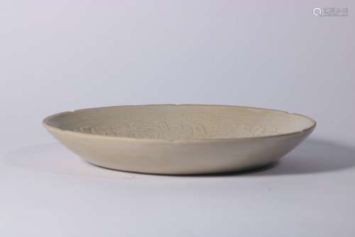 Ding Kiln Porcelain Plate ,China