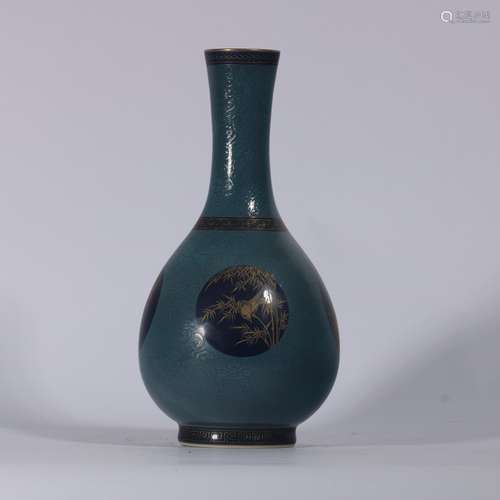 Green Glazed Porcelain Bottle ,China