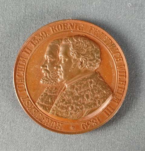 Bronze medal 300 years of the Reformation in Brand…