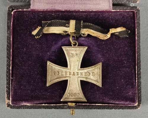 Cross of honor warrior club Oberrahmede, 1883, in …