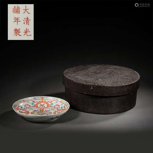 DOU CAI PLATE, GUANGXU PERIOD, QING DYNASTY