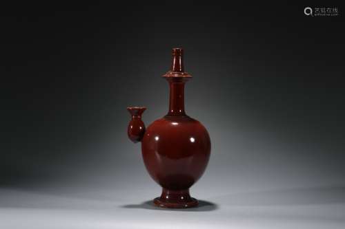 Red Glazed Vase, Tang Dynasty