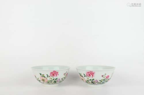 Famille Rose Bowl with Flower and Poem Patterns, Yongzheng R...