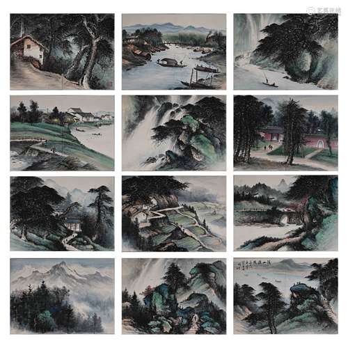 ANCIENT CHINESE LANDSCAPE PAINTING AND CALLIGRAPHY