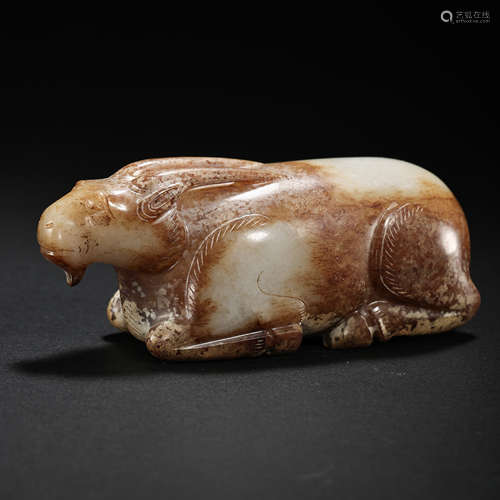 HAN DYNASTY HETIAN JADE SHEEP, CHINA