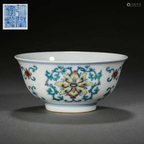 DOU CAI BOWL, QIANLONG PERIOD, QING DYNASTY, CHINA