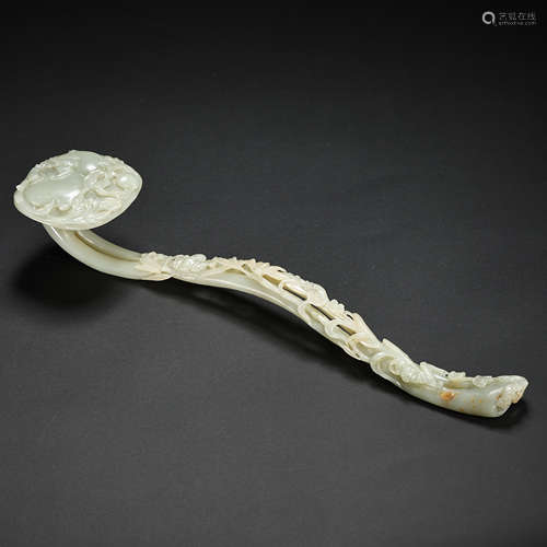 HETIAN JADE RUYI, QING DYNASTY