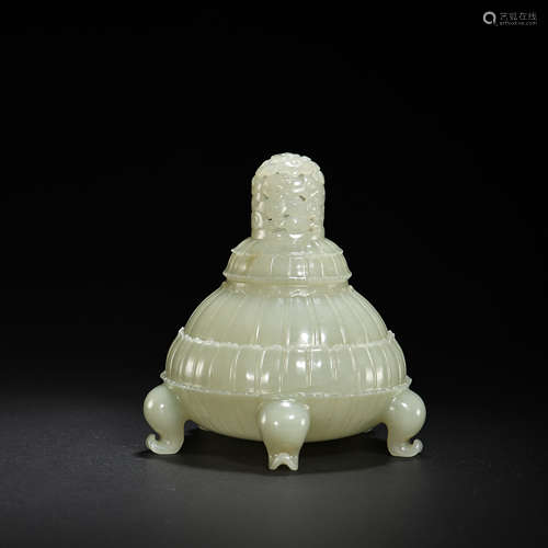 HETIAN JADE AROMA STOVE, QING DYNASTY