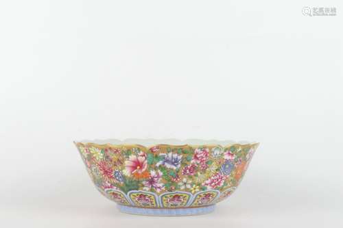 Lotus Bowl with Gold-traced Design, Jiaqing Reign Period, Qi...