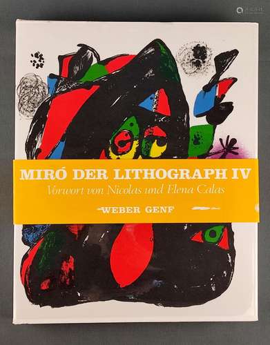 Miró art book, "Joan Miró - The Lithographer", Vol...