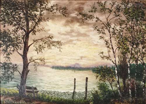 Lake Constance painter (20th century) "Reichenau",...