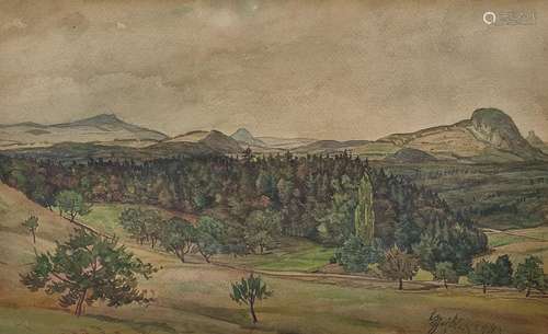 Geißler, Hugo (1895-1956 Tuttlingen) "Hegau Landsc…