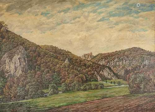 Geißler, Hugo (1895-1956 Tuttlingen) "Donautal", o...