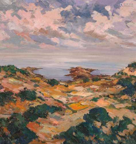 Landscape painter (20th century) "Summer coastal v…