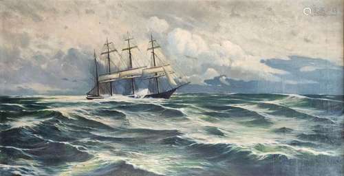 Thomas, Paul (1868 - 1910 France) "On the high sea…