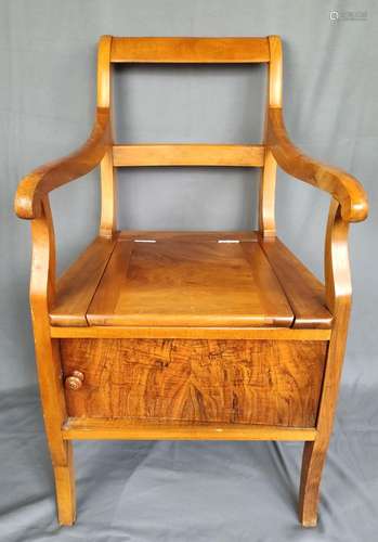 Toilet chair, Biedermeier, around 1840, dimensions…