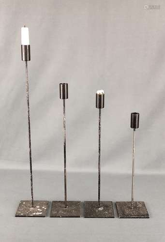 Four design candlesticks, modern advent wreath, hi…