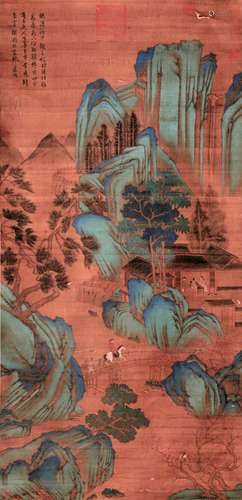 A CHINESE LANDSCAPE PAINTING, WEN ZHENG MING MARK