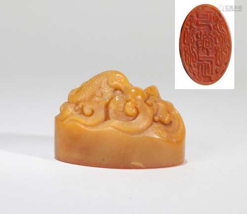 A TIANHUANG STONE FISH PATTERN SEAL