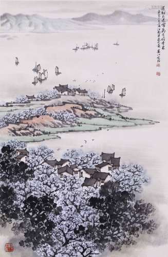 A CHINESE PLUM BLOSSOM PAINTING, SONGWENZHI MARK