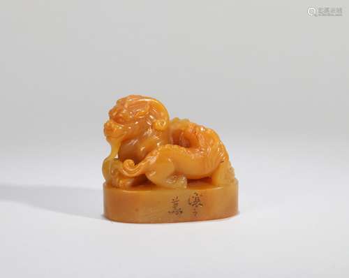 A TIANHUANG STONE BEAST PATTERN SEAL