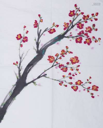 A CHINESE PAINTING OF PLUM BLOSSOM