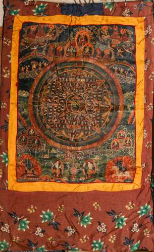 A THANGKA OF BUDDHA