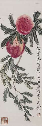 QI BAISHI (ATTRIBUTED TO, 1864-1957), PEACH