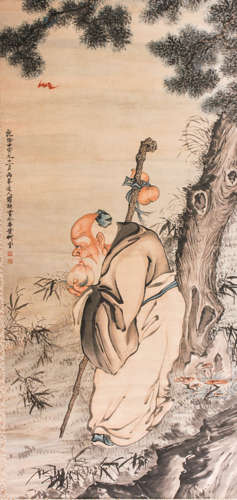 LUO PING (ATTRIBUTED TO, 1733-1799), THE GOD OF LONGEVITY