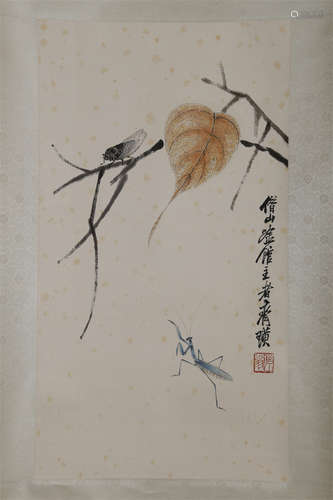 An Insects&Branches Painting by Qi Baishi.