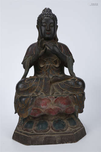 A Rosewood Avalokitesvara Bodhisattva Statue.