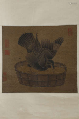 A Pigeon Painting by Emperor Huizong.