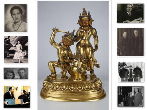 An Acalanatha and Padmapani Buddha Statue.