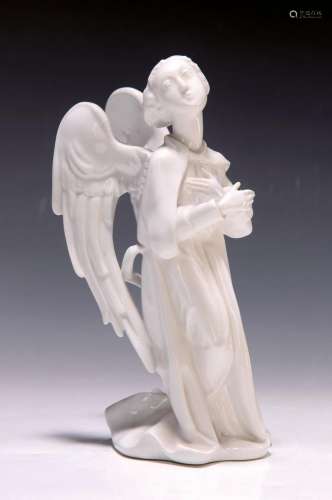 figurine, KPM Berlin, 20th c., kneeling angels