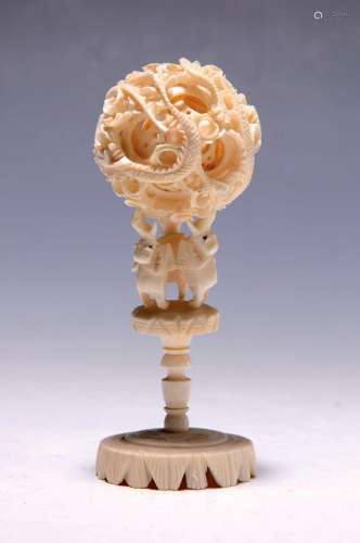 spheres ball of Ivory, China around 1930, Ivory finely