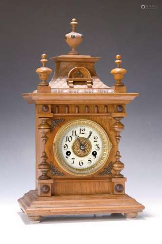 table clock, brand mark Pfeilkreuz around 1900