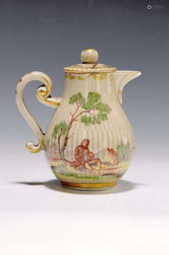 small pot, Meissen, around 1730, Hungarian horse riding