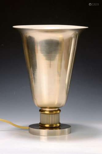 table lamp, France, 1930s, Art-Deco, chromed metal, lamp